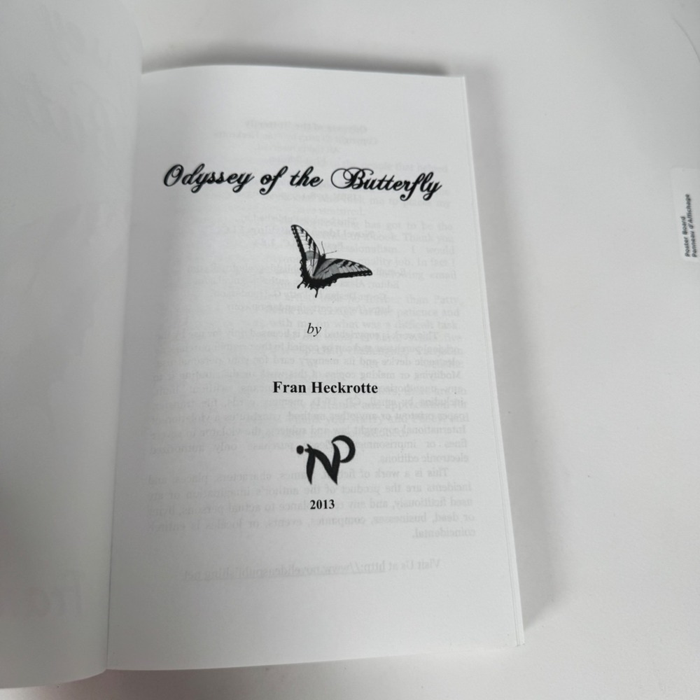 Odyssey of the Butterfly Fran Heckrotte Paperback 2013 Short Stories LGBTQ - Picture 3 of 5